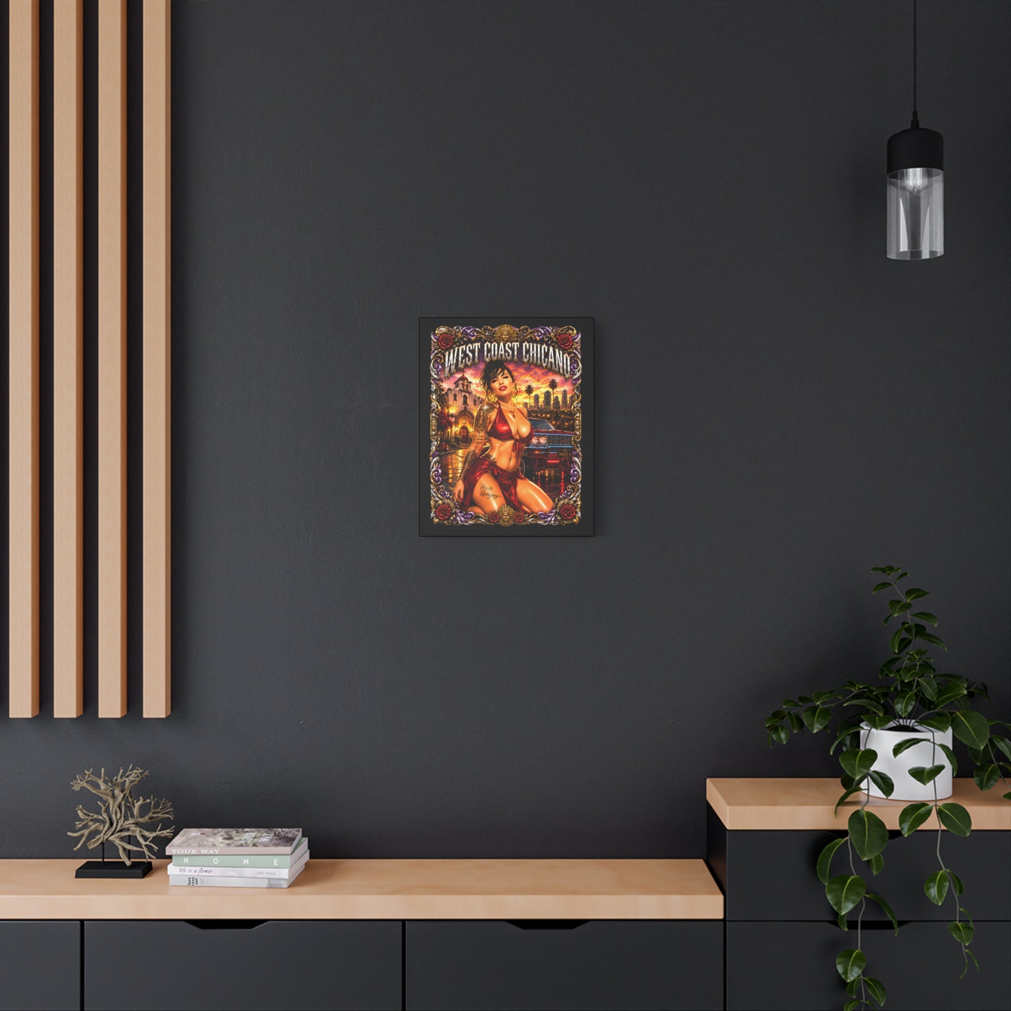 West Coast Chicana Matte Canvas Print
