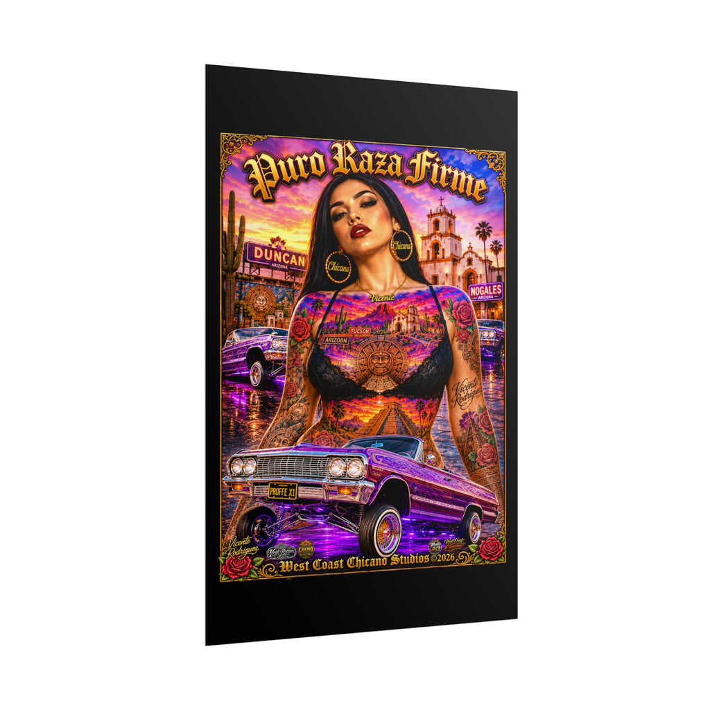 Rolled Poster — 'Más Fuerte Que Ayer' Chicana Lowrider Art Print