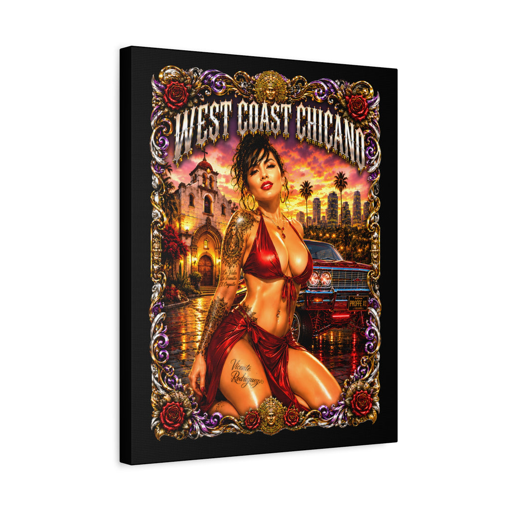 West Coast Chicana Matte Canvas Print