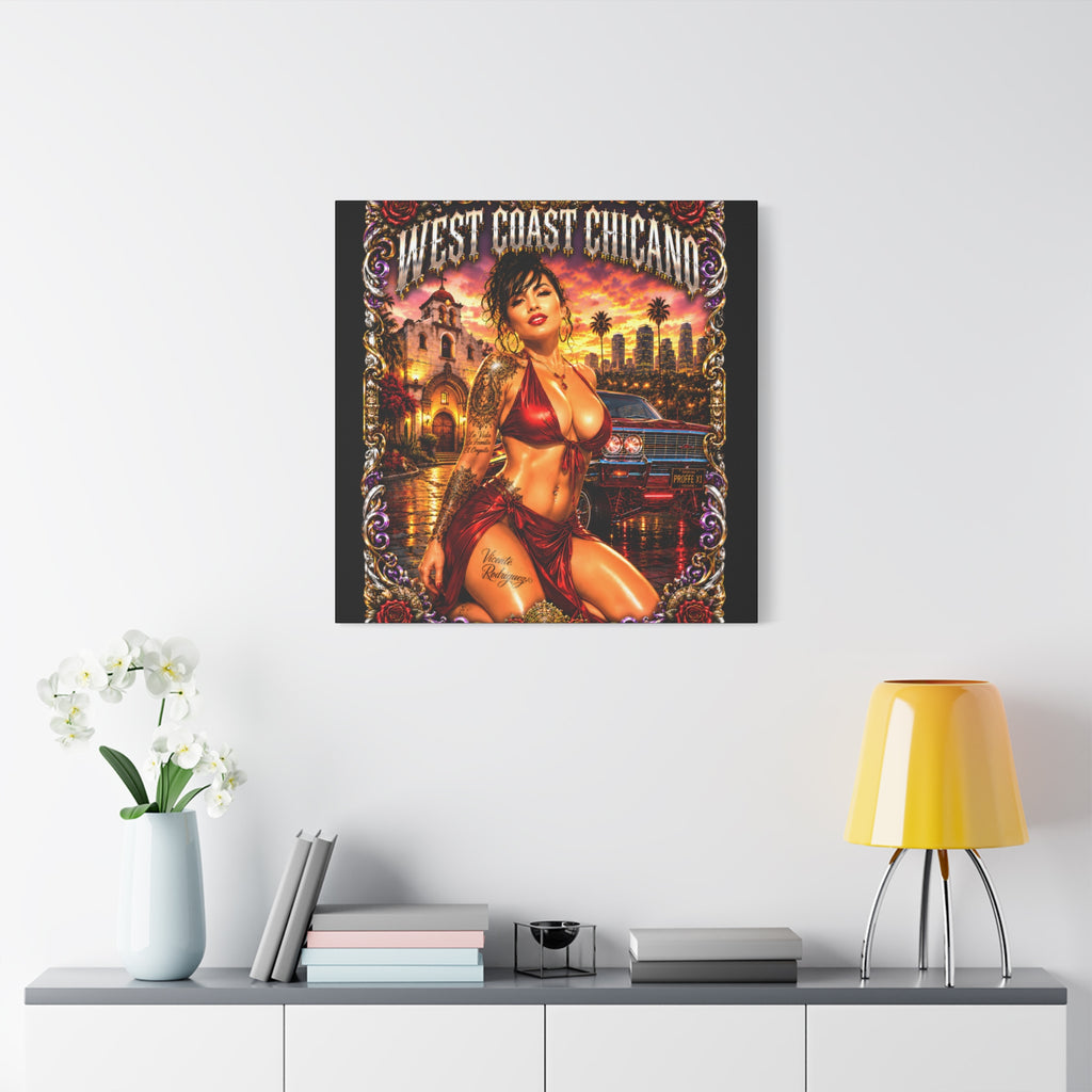 West Coast Chicana Matte Canvas Print