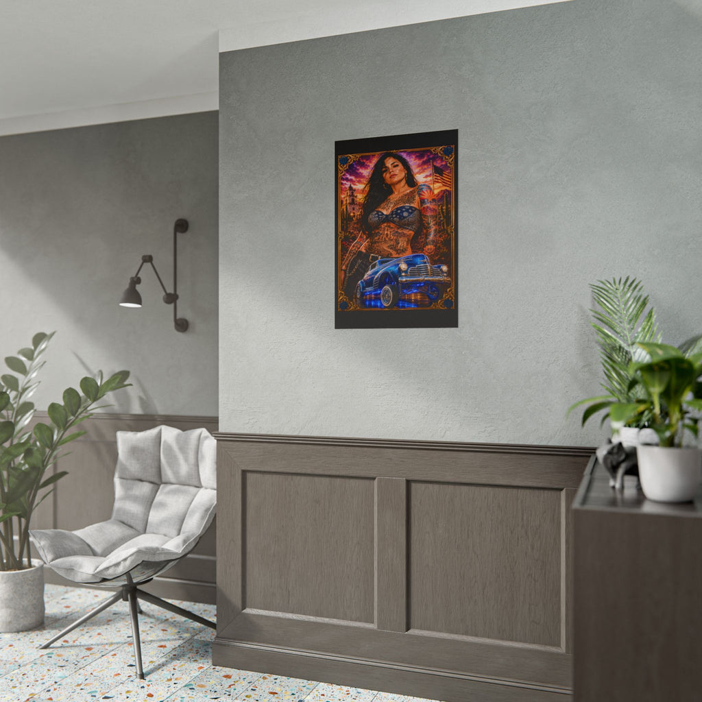 Copy of Copy of Lowrider Sunset Poster — Chicano Car Art Print