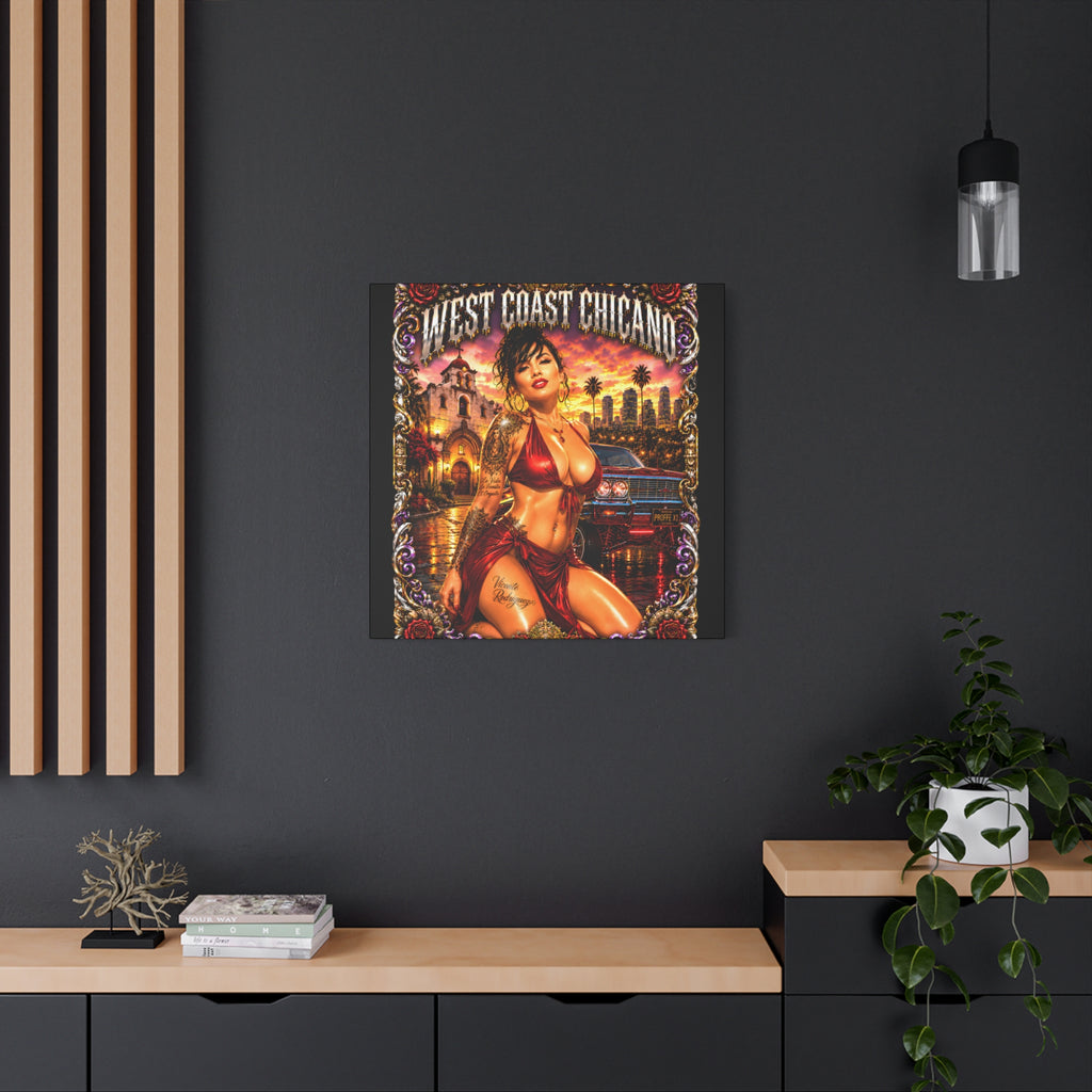 West Coast Chicana Matte Canvas Print