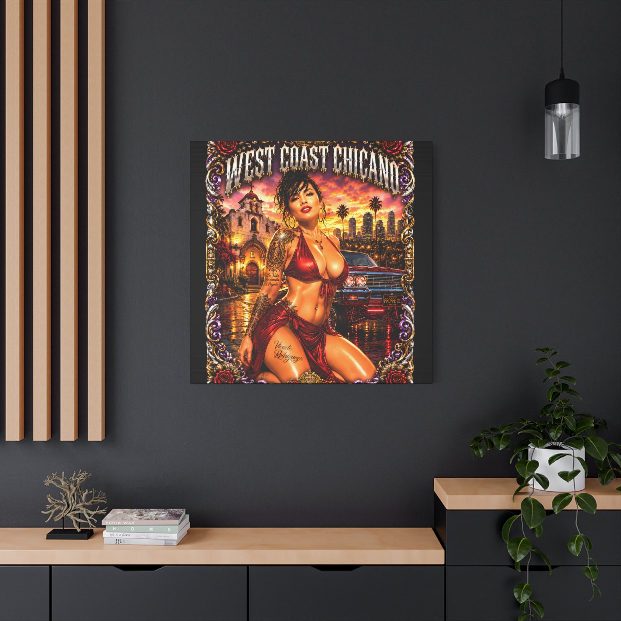 West Coast Chicana Matte Canvas Print