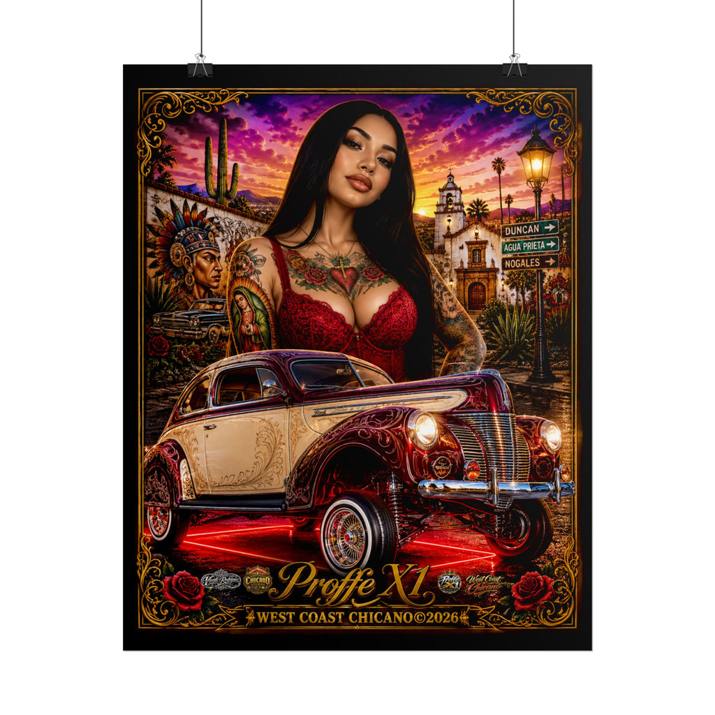 West Coast Chicano Lowrider Poster — 'Prolfe X1' Rolled Art Print