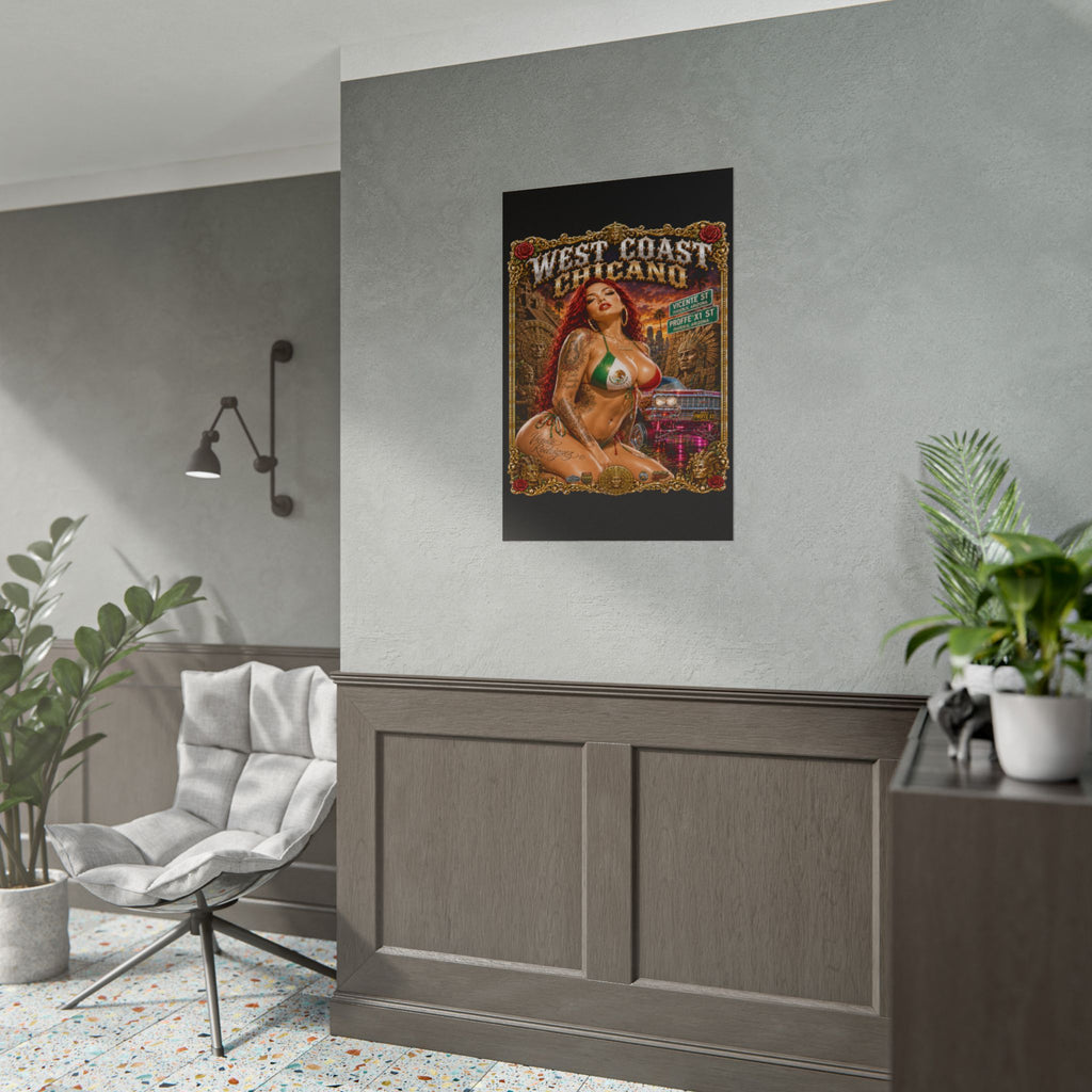 West Coast Chicano Pinup Poster — Rolled Art Print