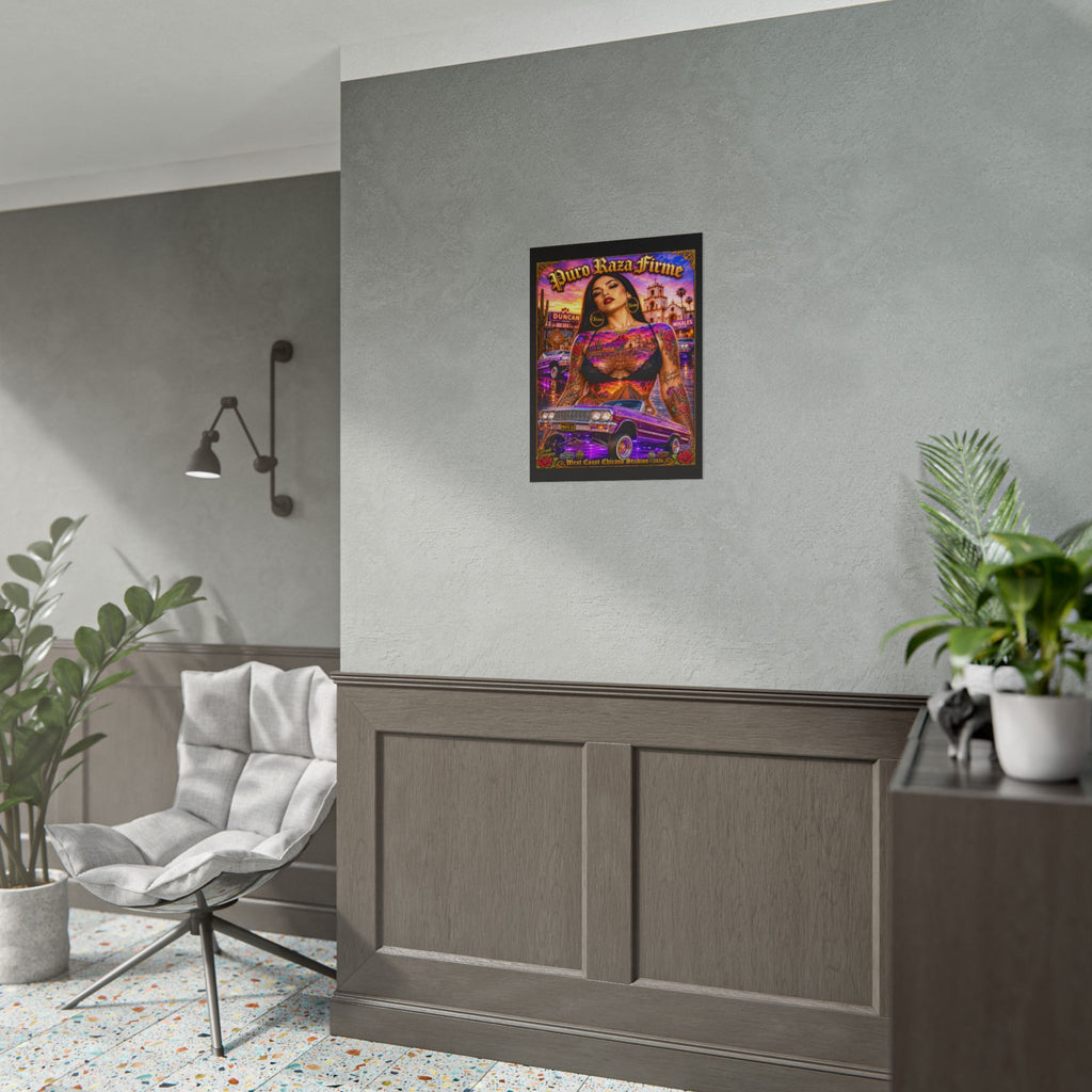 Rolled Poster — 'Más Fuerte Que Ayer' Chicana Lowrider Art Print