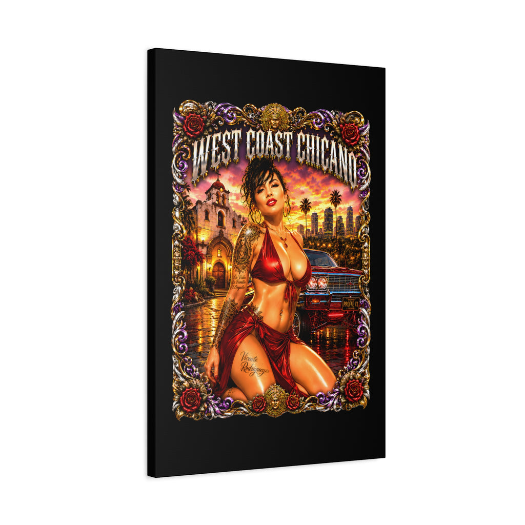 West Coast Chicana Matte Canvas Print