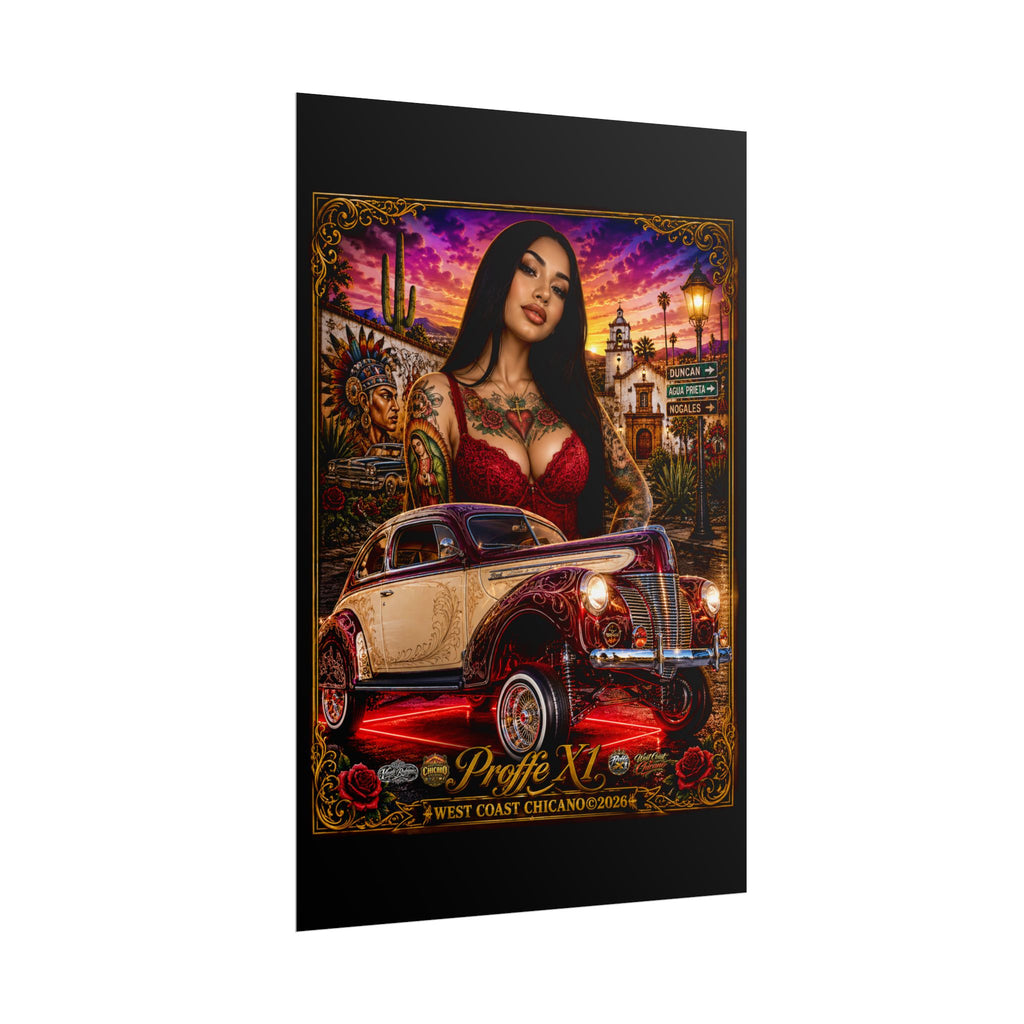 West Coast Chicano Lowrider Poster — 'Prolfe X1' Rolled Art Print