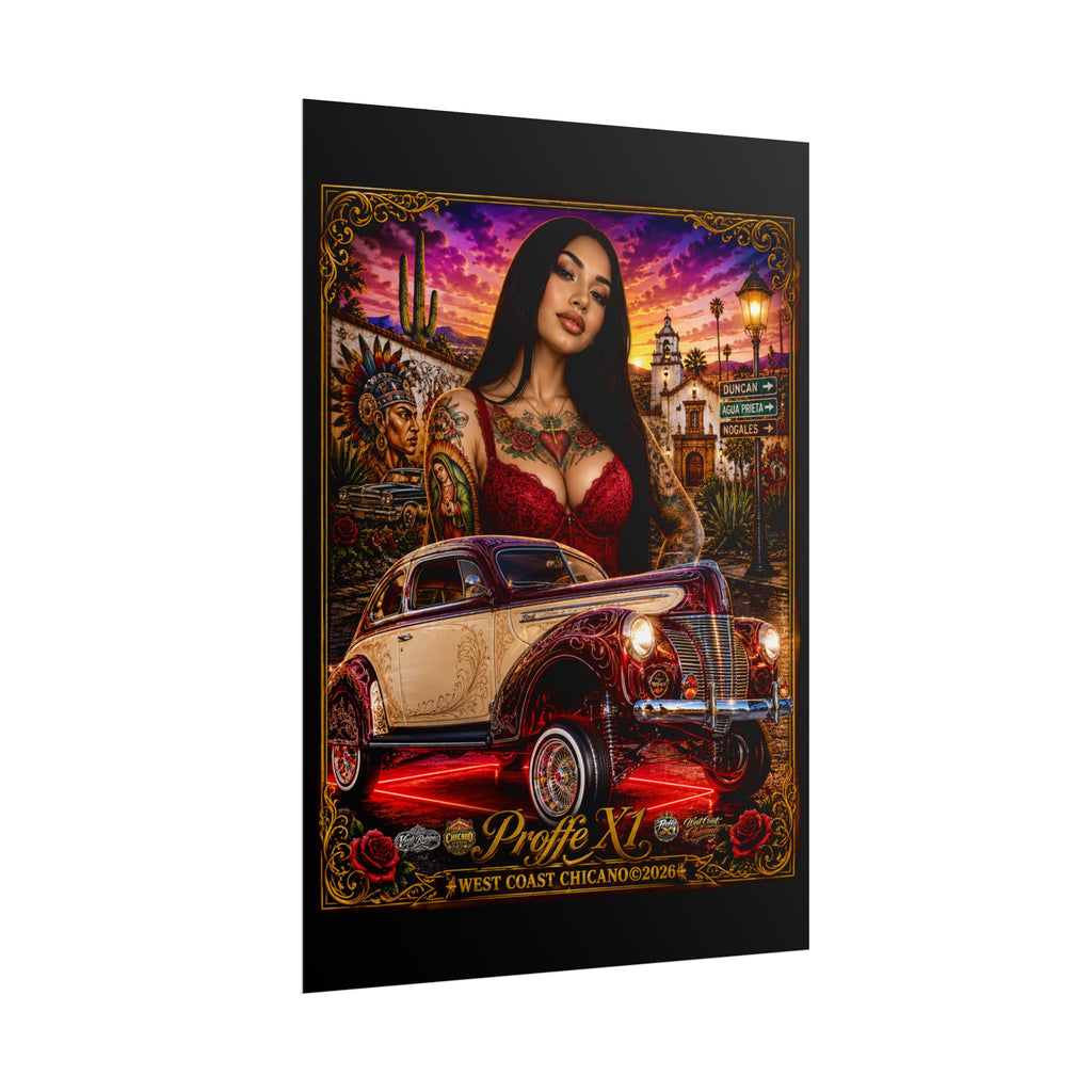 West Coast Chicano Lowrider Poster — 'Prolfe X1' Rolled Art Print