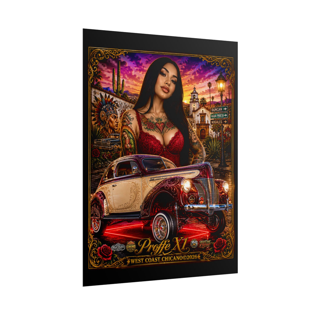 West Coast Chicano Lowrider Poster — 'Prolfe X1' Rolled Art Print