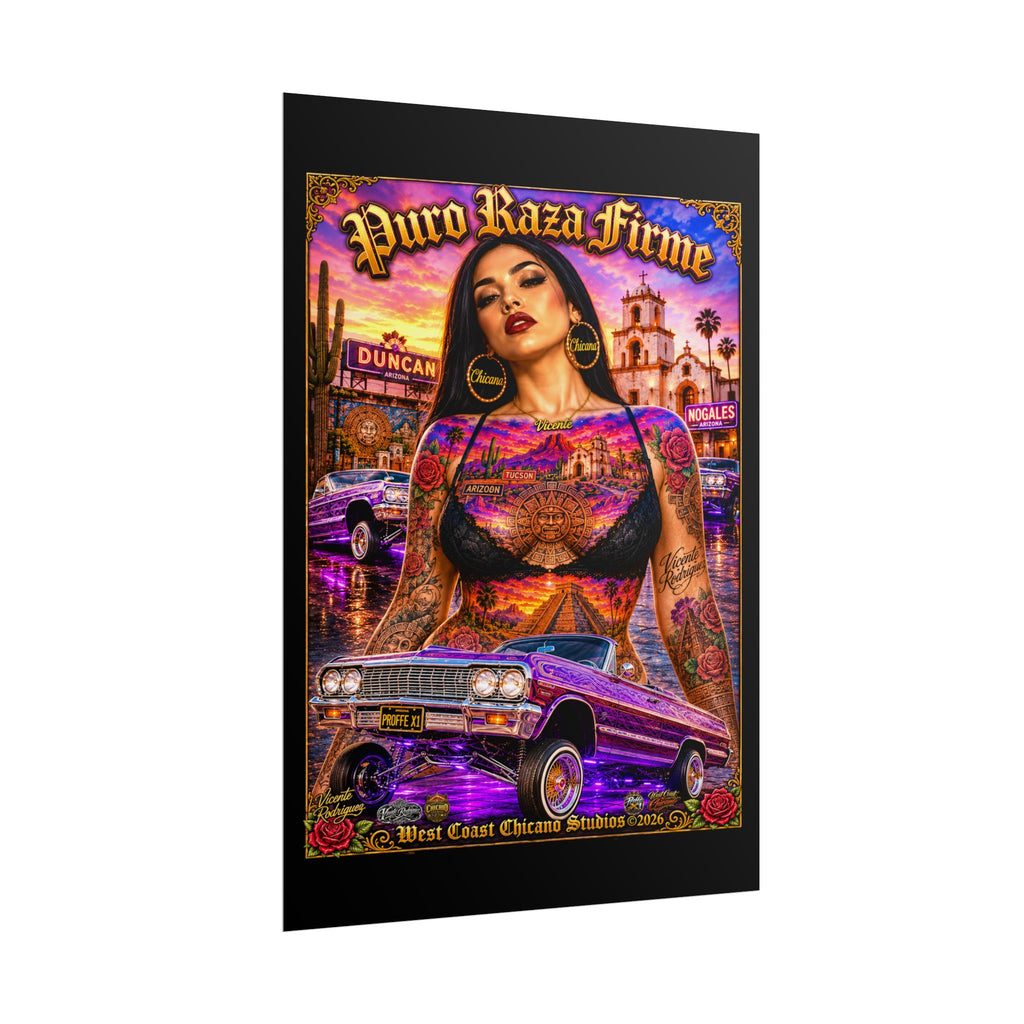 Rolled Poster — 'Más Fuerte Que Ayer' Chicana Lowrider Art Print