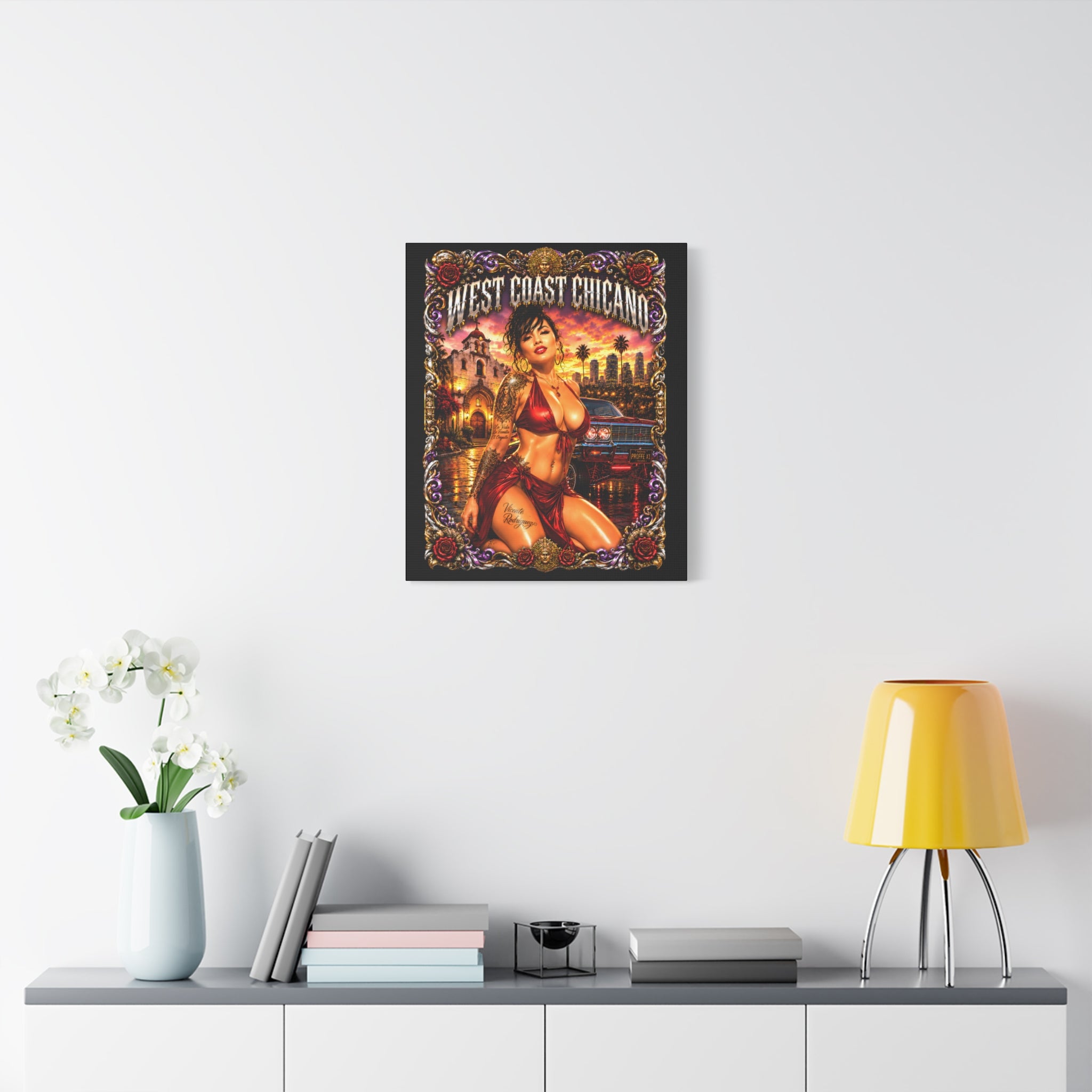 West Coast Chicana Matte Canvas Print