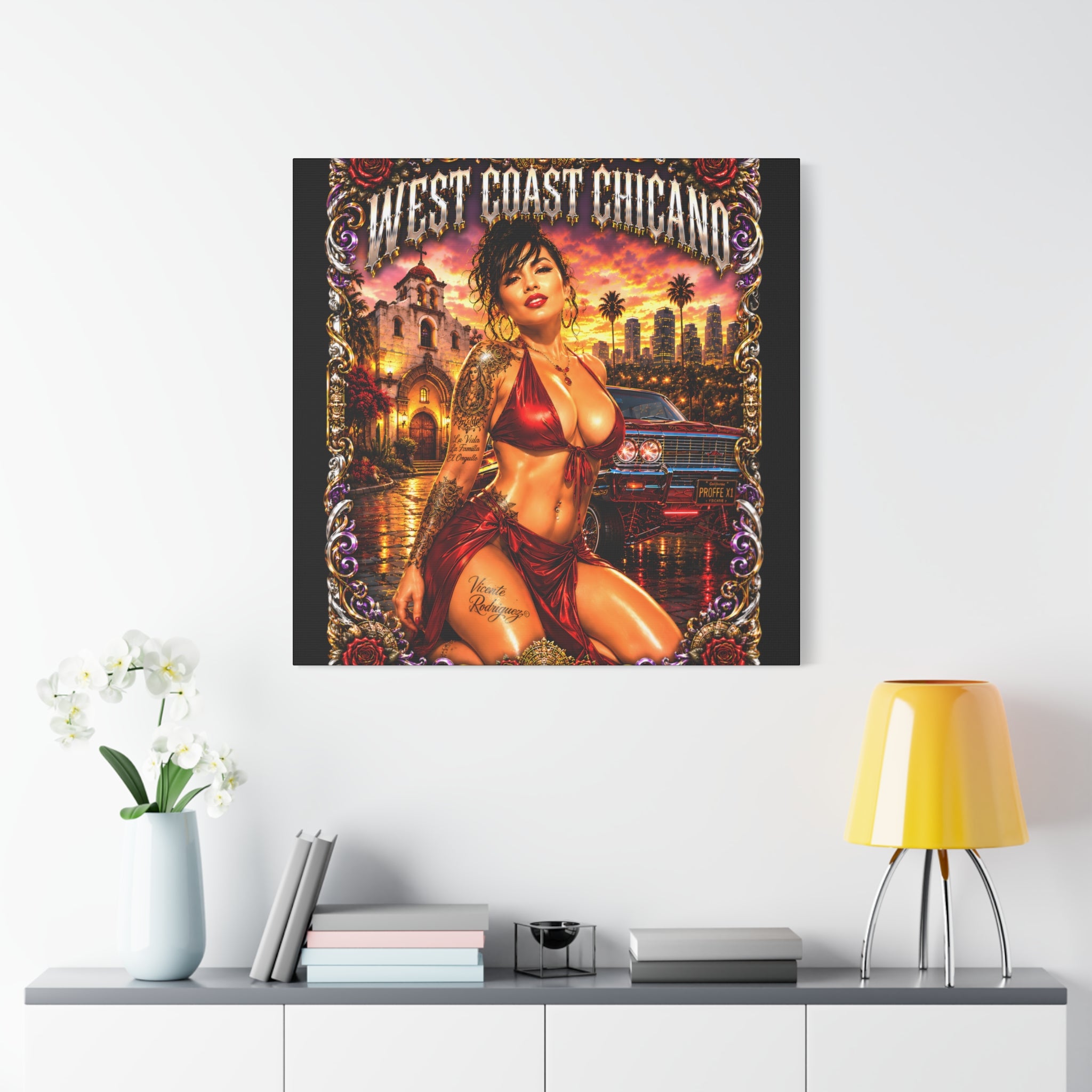West Coast Chicana Matte Canvas Print