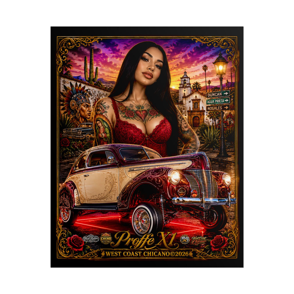 West Coast Chicano Lowrider Poster — 'Prolfe X1' Rolled Art Print