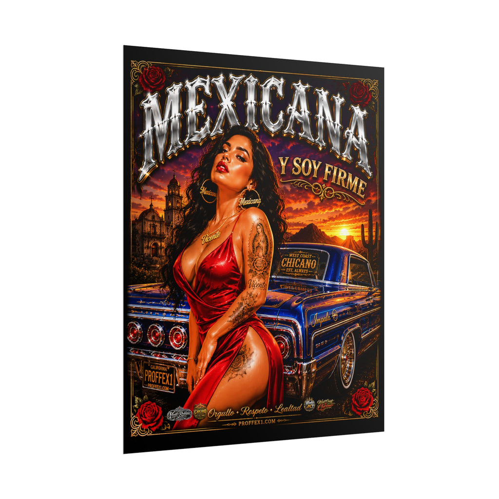 Copy of Copy of Copy of Copy of Copy of Copy of Copy of Copy of Lowrider Pinup Poster — Chicano Tattoo Art with American Flag