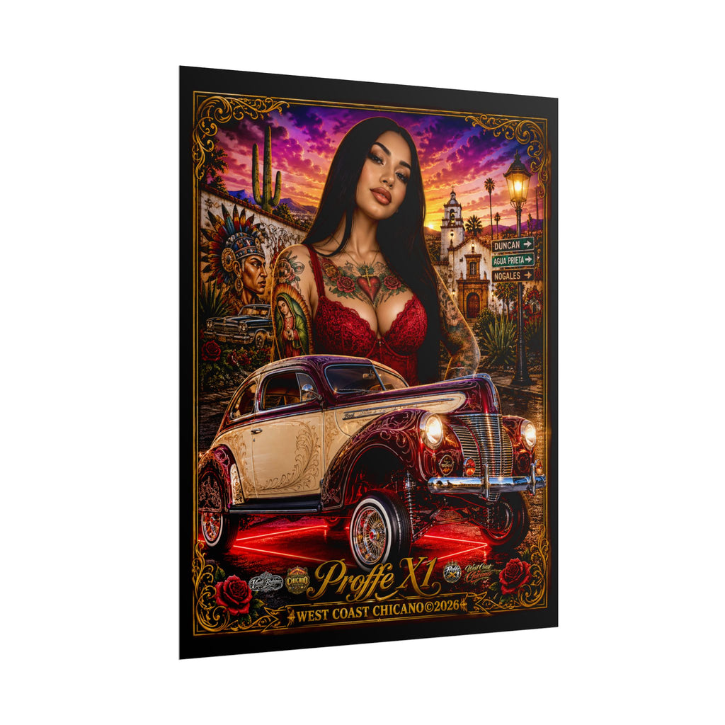 West Coast Chicano Lowrider Poster — 'Prolfe X1' Rolled Art Print