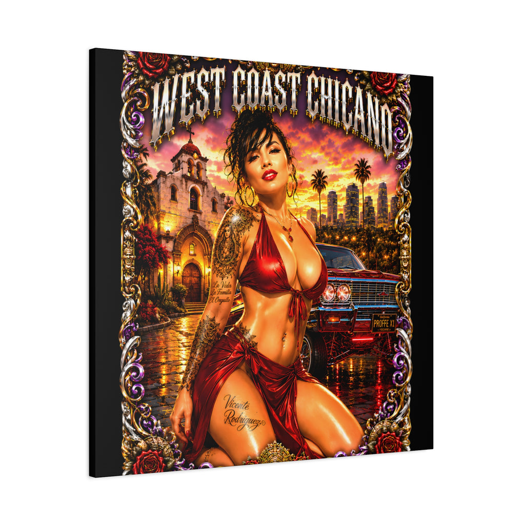 West Coast Chicana Matte Canvas Print