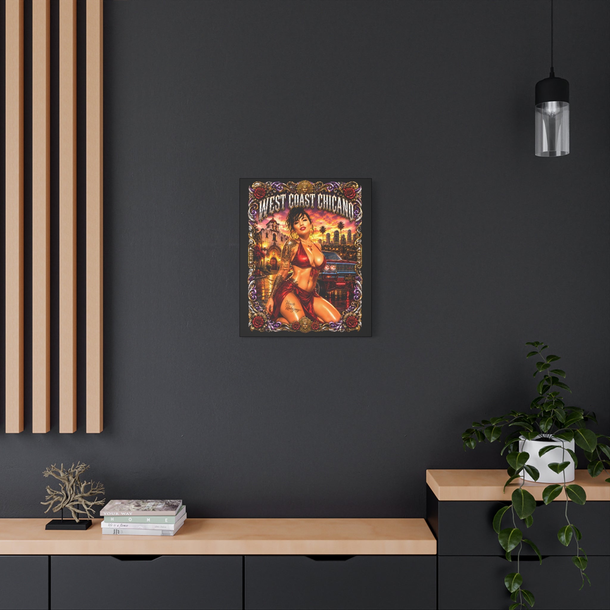West Coast Chicana Matte Canvas Print