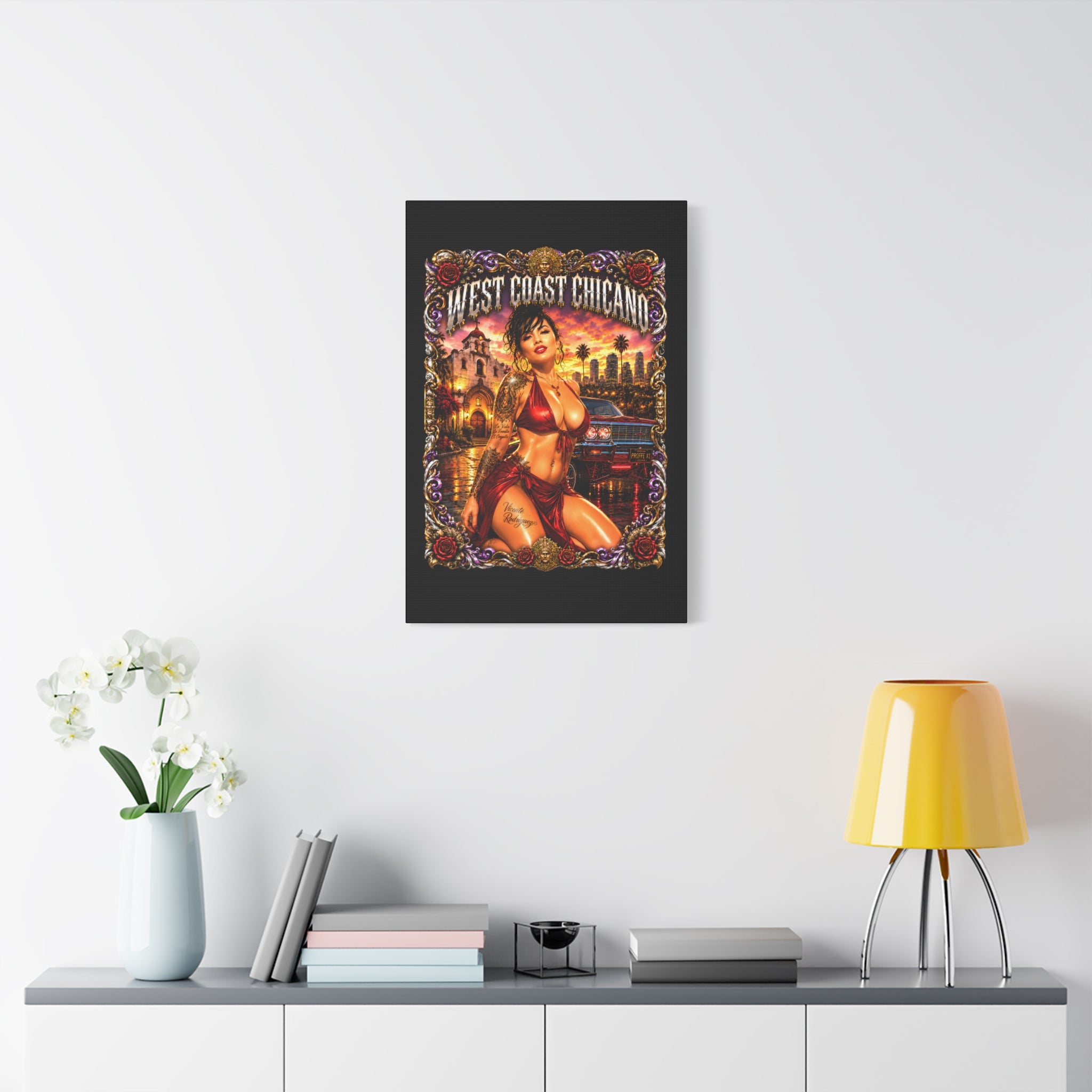 West Coast Chicana Matte Canvas Print