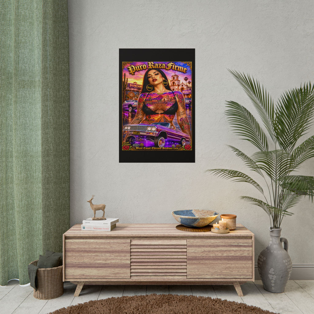 Rolled Poster — 'Más Fuerte Que Ayer' Chicana Lowrider Art Print