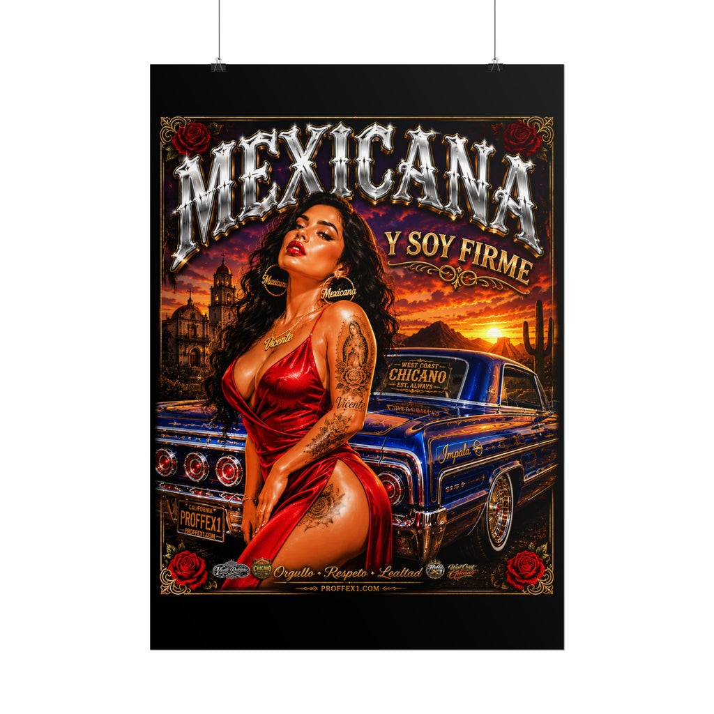 Copy of Copy of Copy of Copy of Copy of Copy of Copy of Copy of Lowrider Pinup Poster — Chicano Tattoo Art with American Flag