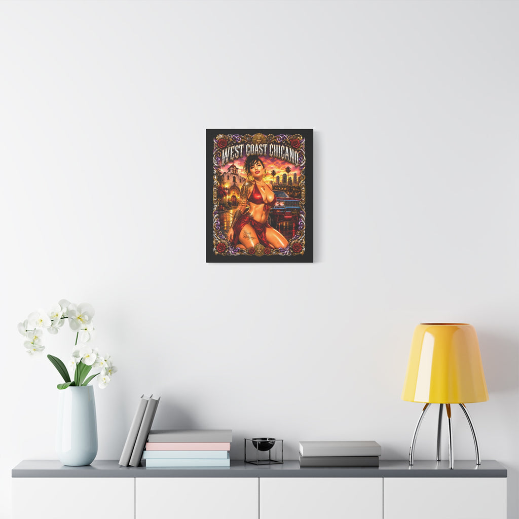 West Coast Chicana Matte Canvas Print
