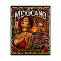 Mexicano Raza Puro Rolled Poster — Chicano Pride Lowrider Art