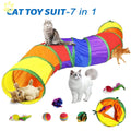 Cat Toys Tunnels Collapsible Pets Cat Jungle Tunnels Kitty Toys Balls