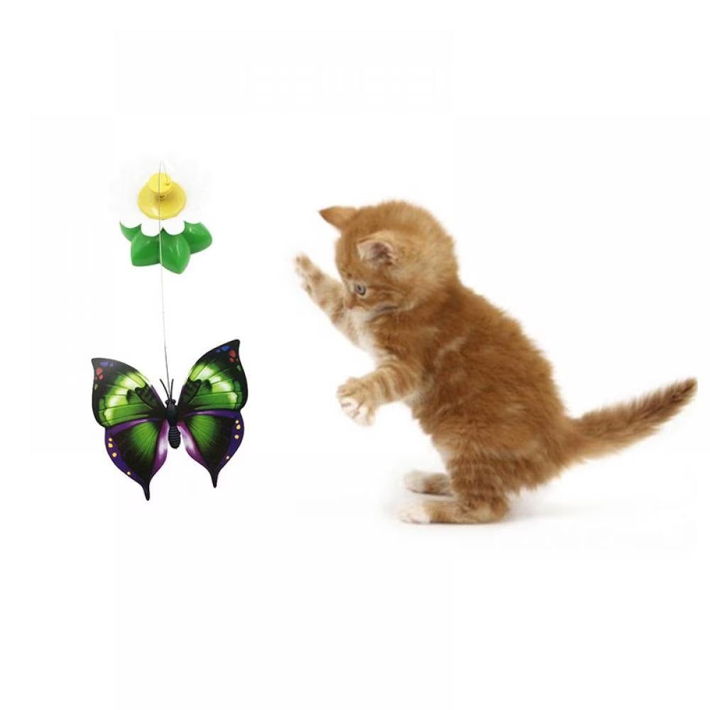 Cat Interactive Toys for Indoor Cats, Automatic Electronic Rotating Butterfly Cat Toys for Hunting Chasing and Exercising