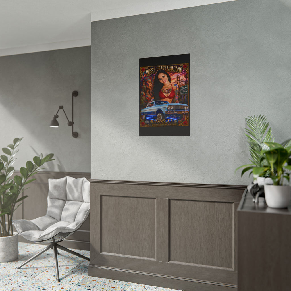 West Coast Chicano Lowrider Poster — Rolled Art Print