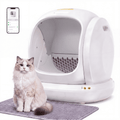 75L Smart Automatic Self-Cleaning Cat Litter Box, APP Control/Integrated Safety Protection,White