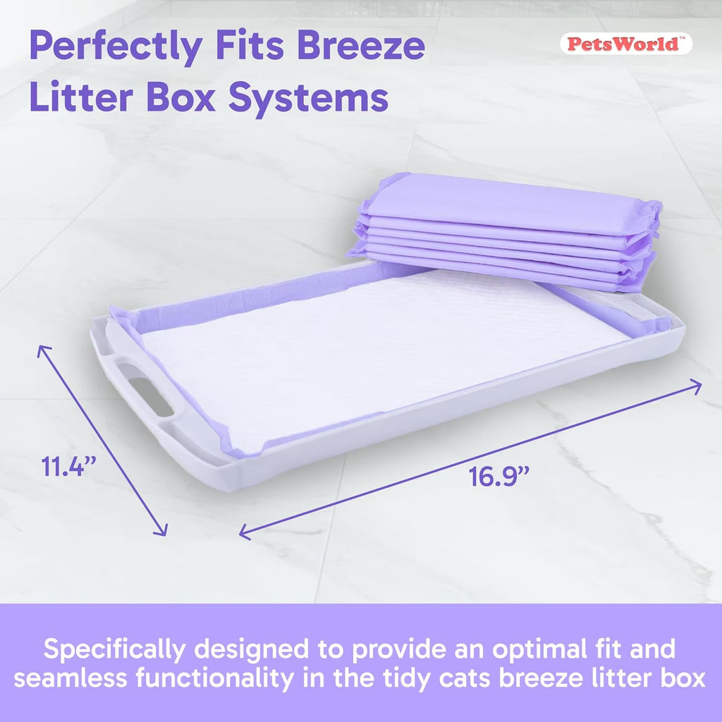 Cat Litter Pads Fresh Scent 50 Count, Heavy Duty Absorbancy